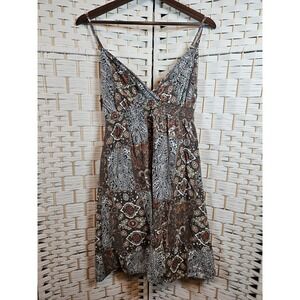 Sonoma Womens XL Brown Paisley Sundress Beach Vacation Summer